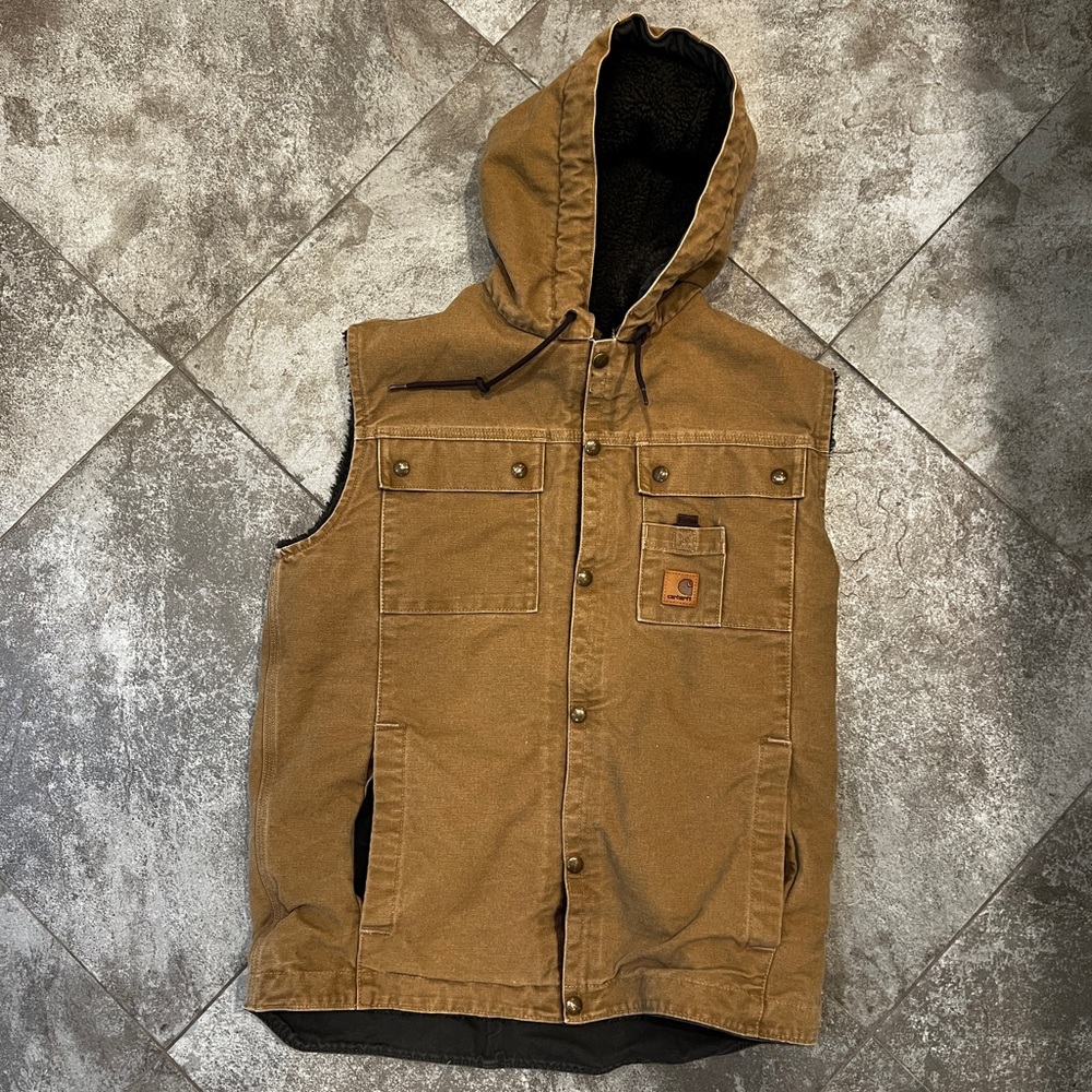 Carhartt hooded Sherpa vest